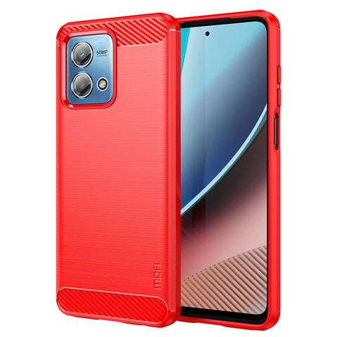MOFI JK TPU Series-1 Phone Case for Motorola Moto G Stylus (2023) Carbon Fiber Soft TPU Brushed Phone Cover