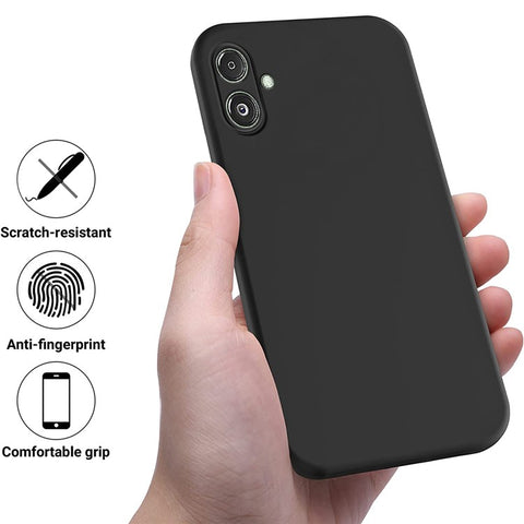 For Samsung Galaxy F14 5G Anti-Dust Liquid Silicone Phone Cover Soft Lining Phone Case with Strap