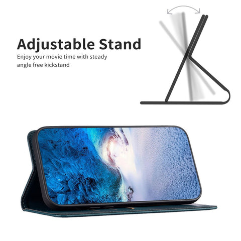 BINFEN COLOR BF18 Protective Case for Xiaomi Redmi Note 12S 4G Phone Shell Leather Cover with Card Holder