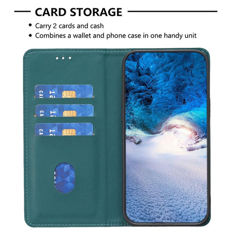 BINFEN COLOR BF18 Protective Case for Xiaomi Redmi Note 12S 4G Phone Shell Leather Cover with Card Holder