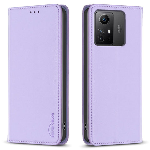 BINFEN COLOR BF18 Protective Case for Xiaomi Redmi Note 12S 4G Phone Shell Leather Cover with Card Holder