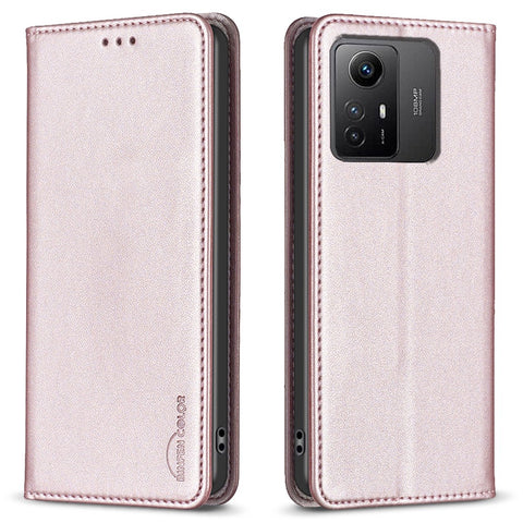 BINFEN COLOR BF18 Protective Case for Xiaomi Redmi Note 12S 4G Phone Shell Leather Cover with Card Holder