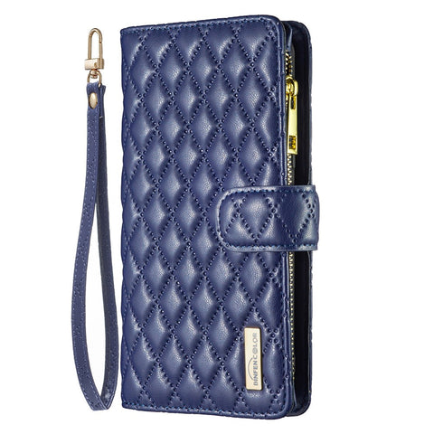BINFEN COLOR BF Style-15 for Xiaomi Redmi Note 12S 4G Zipper Pocket Leather Wallet Phone Flip Case Stand Cover