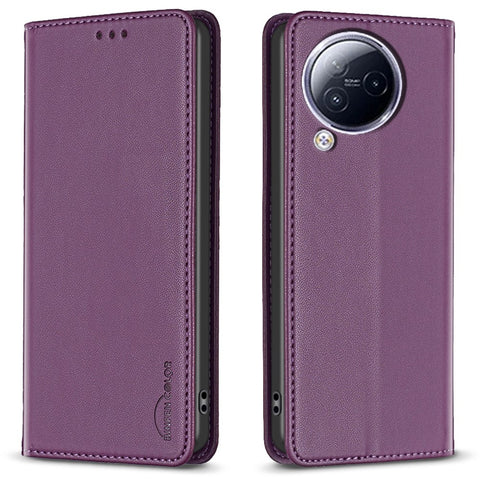 BINFEN COLOR BF18 For Xiaomi Civi 3 5G Magnetic Leather Flip Cover Phone Case with Card Holder