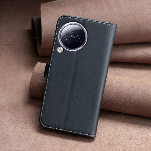 BINFEN COLOR BF17 For Xiaomi Civi 3 5G Anti-Fingerprint Phone Cover Stand TPU+PU Leather Case Wallet