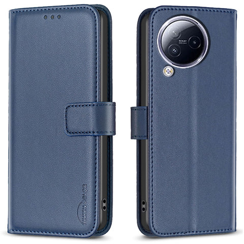 BINFEN COLOR BF17 For Xiaomi Civi 3 5G Anti-Fingerprint Phone Cover Stand TPU+PU Leather Case Wallet