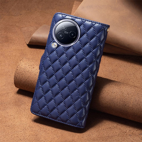 BINFEN COLOR For Xiaomi Civi 3 5G BF Style-15 Zipper Pocket Leather Wallet Phone Flip Case Stand Cover