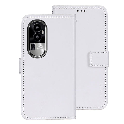 IDEWEI For Oppo Reno10 Pro+ 5G Anti-Fingerprint Phone Shell Wallet Crazy Horse Texture Stand Leather Case Cover