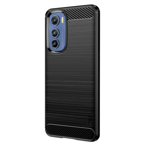 MOFI JK TPU Series-1 for Motorola Edge 30 5G Soft TPU Phone Case Carbon Fiber Brushed Anti-Scratch Cover
