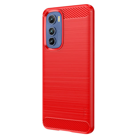 MOFI JK TPU Series-1 for Motorola Edge 30 5G Soft TPU Phone Case Carbon Fiber Brushed Anti-Scratch Cover