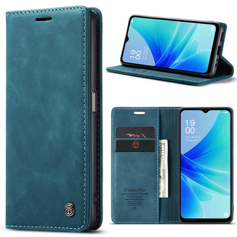 CASEME 013 Series Leather Case for Oppo A57 4G / A57s 4G / A57e 4G / A77 4G / A77s 4G / OnePlus Nord N20 SE 4G Wallet Stand Phone Cover