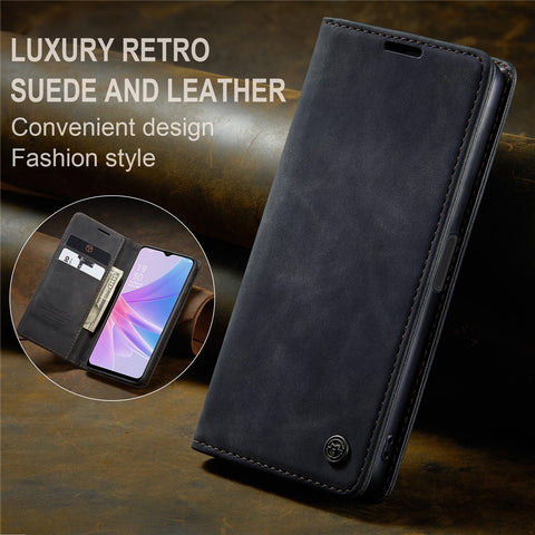 CASEME 013 Series For Oppo A78 5G Multifunction Wallet Phone Case PU Leather Stand Flip Cover
