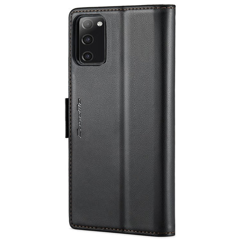 For Samsung Galaxy S20 FE / S20 FE 5G / S20 FE 2022 / S20 Lite Leather Case CASEME 023 RFID Blocking 3 Card Slot Mobile Cover
