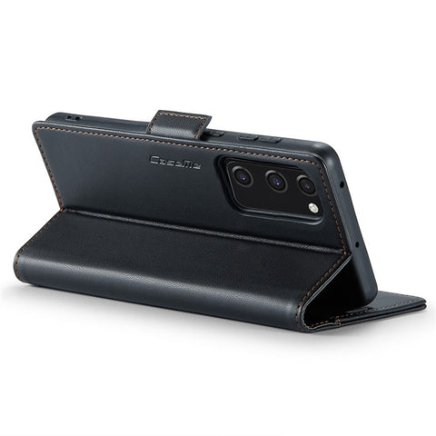 For Samsung Galaxy S20 FE / S20 FE 5G / S20 FE 2022 / S20 Lite Leather Case CASEME 023 RFID Blocking 3 Card Slot Mobile Cover