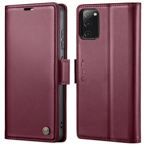 For Samsung Galaxy S20 FE / S20 FE 5G / S20 FE 2022 / S20 Lite Leather Case CASEME 023 RFID Blocking 3 Card Slot Mobile Cover