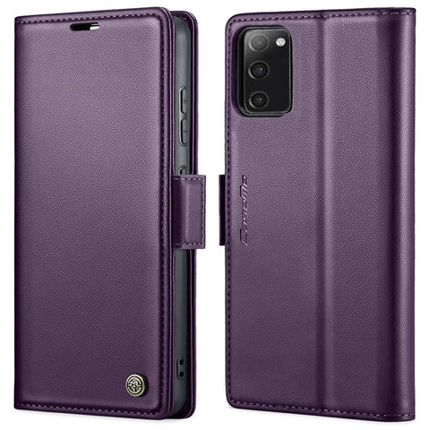 For Samsung Galaxy S20 FE / S20 FE 5G / S20 FE 2022 / S20 Lite Leather Case CASEME 023 RFID Blocking 3 Card Slot Mobile Cover