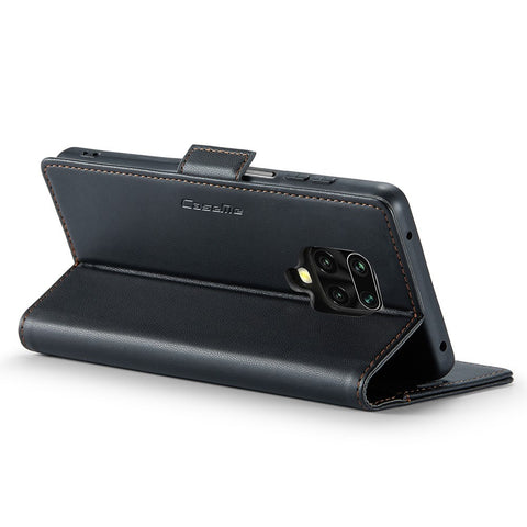 For Xiaomi Redmi Note 9S 4G / Note 9 Pro 4G / Note 9 Pro Max Leather Case CASEME 023 RFID Blocking 3 Card Slot Mobile Cover