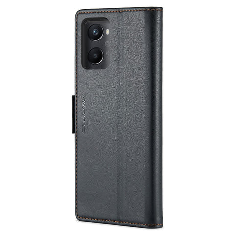 For Oppo A96 4G / A36 / A76 / K10 4G / Realme 9i 4G Leather Case CASEME 023 RFID Blocking 3 Card Slot Mobile Cover