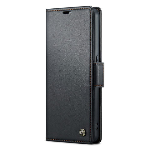 For Oppo Reno8 T 4G Leather Case CASEME 023 RFID Blocking 3 Card Slot Mobile Cover