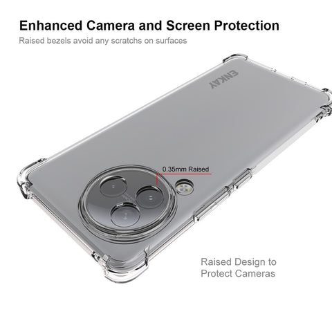 ENKAY HAT PRINCE For Xiaomi Civi 3 5G Anti-slip Strip TPU Case Thickened Corners Edge Clear Smartphone Shell