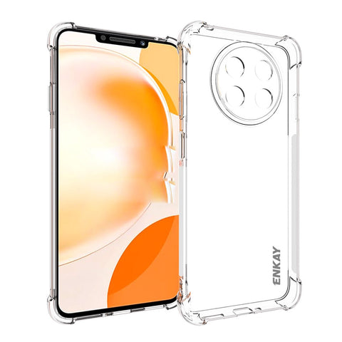 ENKAY HAT PRINCE Thickened Corners Phone Case for Huawei Enjoy 60X / nova Y91 4G , Anti-slip Clear TPU Phone Cover
