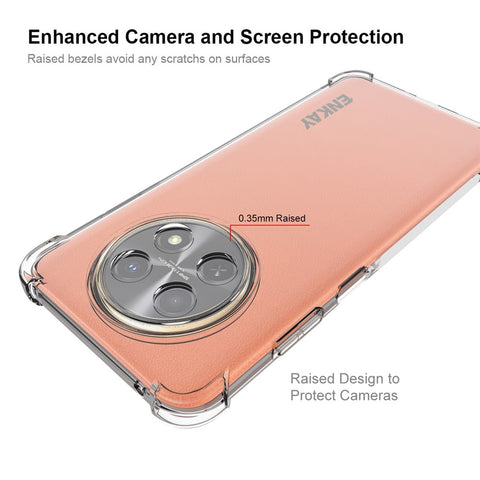 ENKAY HAT PRINCE Thickened Corners Phone Case for Huawei Enjoy 60X / nova Y91 4G , Anti-slip Clear TPU Phone Cover