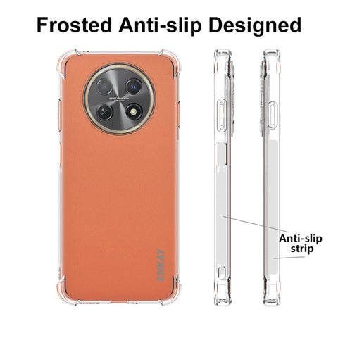 ENKAY HAT PRINCE Thickened Corners Phone Case for Huawei Enjoy 60X / nova Y91 4G , Anti-slip Clear TPU Phone Cover