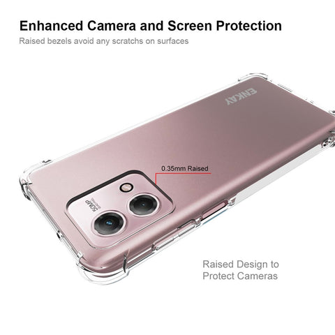 ENKAY HAT PRINCE For Motorola Moto G Stylus 5G (2023) TPU Phone Case Clear Anti-slip Strip Edge Smartphone Shell Cover