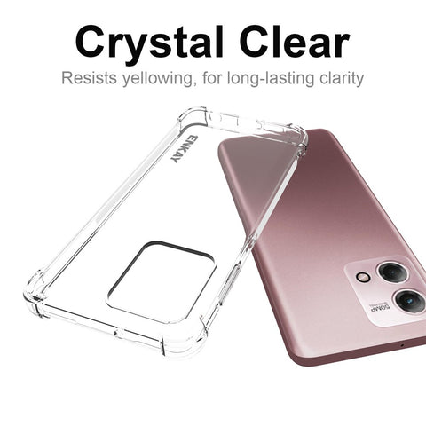 ENKAY HAT PRINCE For Motorola Moto G Stylus 5G (2023) TPU Phone Case Clear Anti-slip Strip Edge Smartphone Shell Cover
