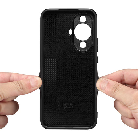 DENIOR For Huawei nova 11 Pro / 11 Ultra Kickstand Card Holder PU Leather Coated TPU Cover Phone Case