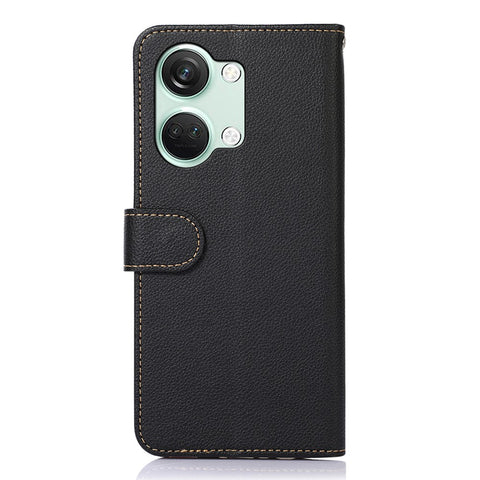 KHAZNEH For OnePlus Nord 3 5G / Ace 2V Phone Case PU Leather Litchi Texture RFID Blocking Stand Wallet Cover