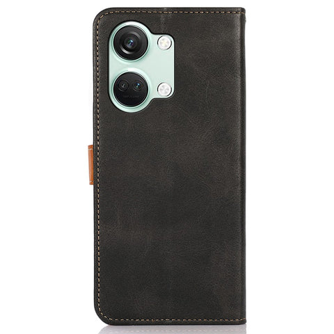 KHAZNEH For OnePlus Nord 3 5G / Ace 2V Cowhide Texture PU Leather Case Phone Shell Phone Stand Cover Wallet