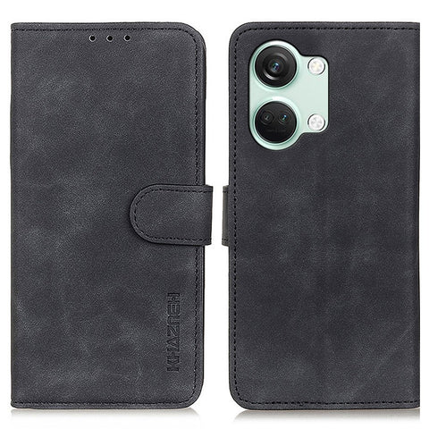 KHAZNEH For OnePlus Nord 3 5G / Ace 2V Retro Phone Stand Case PU Leather Drop-proof Wallet Cover