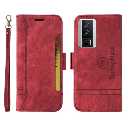 BETOPNICE 001 For Xiaomi Redmi K60 5G / K60 Pro 5G / Poco F5 Pro 5G PU Leather Phone Cover Shockproof Case