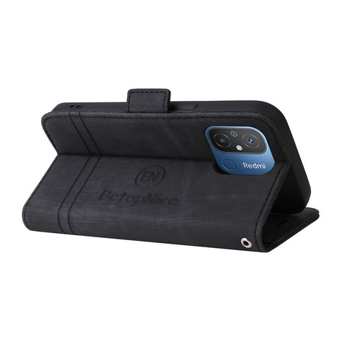 BETOPNICE 001 For Xiaomi Redmi 12C 4G / 11A 4G / Poco C55 4G Wallet Phone Case Shockproof PU Leather Cover