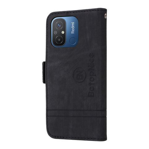 BETOPNICE 001 For Xiaomi Redmi 12C 4G / 11A 4G / Poco C55 4G Wallet Phone Case Shockproof PU Leather Cover