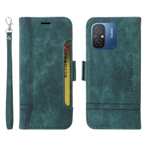 BETOPNICE 001 For Xiaomi Redmi 12C 4G / 11A 4G / Poco C55 4G Wallet Phone Case Shockproof PU Leather Cover
