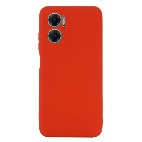 For Xiaomi Redmi 11 Prime 5G Liquid Silicone Soft Lining Phone Case Shockproof Phone Cover with Strap