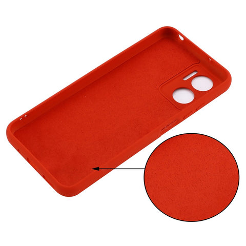 For Xiaomi Redmi 11 Prime 5G Liquid Silicone Soft Lining Phone Case Shockproof Phone Cover with Strap