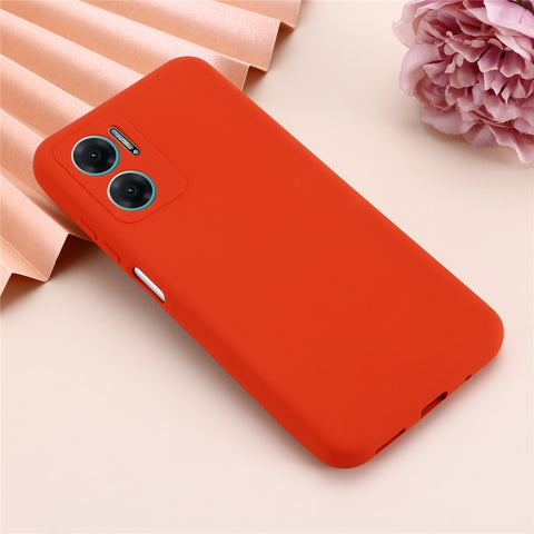 For Xiaomi Redmi 11 Prime 5G Liquid Silicone Soft Lining Phone Case Shockproof Phone Cover with Strap