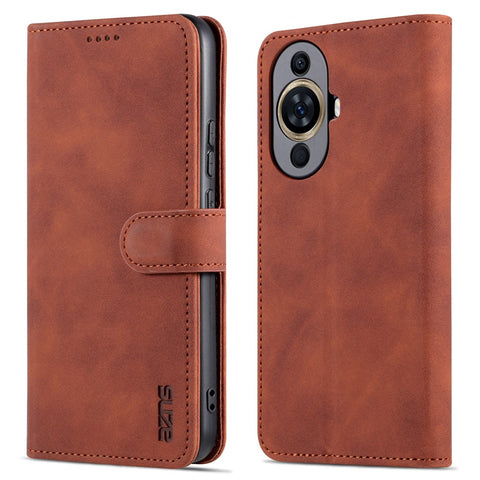 AZNS For Huawei nova 11 / nova 12s 4G / nova 12 Lite 4G Cell Phone Cover Stand Wallet PU Leather Phone Case