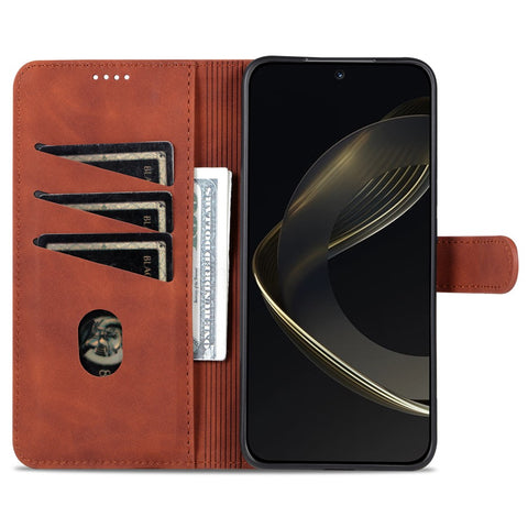 AZNS For Huawei nova 11 / nova 12s 4G / nova 12 Lite 4G Cell Phone Cover Stand Wallet PU Leather Phone Case