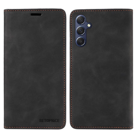 BETOPNICE 003 For Samsung Galaxy M54 5G / F54 5G Shockproof PU Leather Cell Phone Case Wallet RFID Blocking Phone Stand Cover