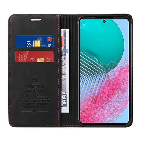 BETOPNICE 003 For Samsung Galaxy M54 5G / F54 5G Shockproof PU Leather Cell Phone Case Wallet RFID Blocking Phone Stand Cover