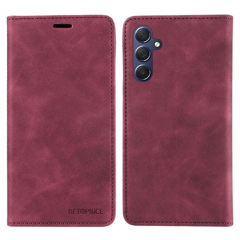 BETOPNICE 003 For Samsung Galaxy M54 5G / F54 5G Shockproof PU Leather Cell Phone Case Wallet RFID Blocking Phone Stand Cover