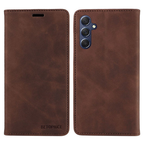 BETOPNICE 003 For Samsung Galaxy M54 5G / F54 5G Shockproof PU Leather Cell Phone Case Wallet RFID Blocking Phone Stand Cover