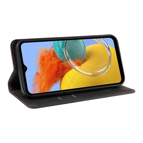 BETOPNICE 003 RFID Blocking Phone Cover For Samsung Galaxy F14 5G / M14 5G , PU Leather Stand Wallet Mobile Phone Case