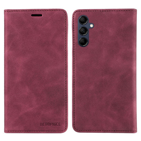 BETOPNICE 003 RFID Blocking Phone Cover For Samsung Galaxy F14 5G / M14 5G , PU Leather Stand Wallet Mobile Phone Case