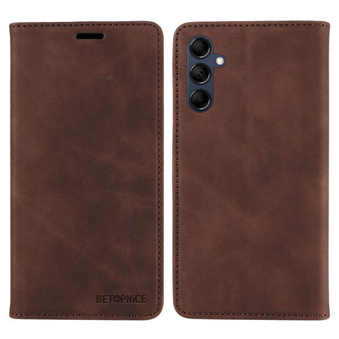 BETOPNICE 003 RFID Blocking Phone Cover For Samsung Galaxy F14 5G / M14 5G , PU Leather Stand Wallet Mobile Phone Case