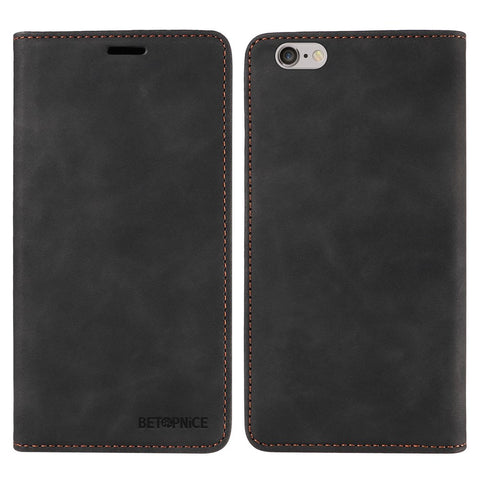 BETOPNICE 003 For iPhone 6 Plus / 7 Plus / 8 Plus / 6s Plus TPU+PU Leather Stand Cover RFID Blocking Wallet Cell Phone Case